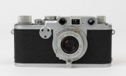 LEITZ: Leica Model IIf Red Dial 1000 DBP [#711508], 1954, with Elmar f3.5 50mm lens [#1342046] - 3