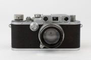 LEITZ: Leica Model IIIb Chrome [#285257], 1938, with Summitar f2 50mm lens [#523164] - 2