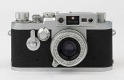 LEITZ: Leica Model IIIg Chrome /10 DIN ASA [#948344], 1958, with Elmar f2.8 50mm lens [#1619941] - 2