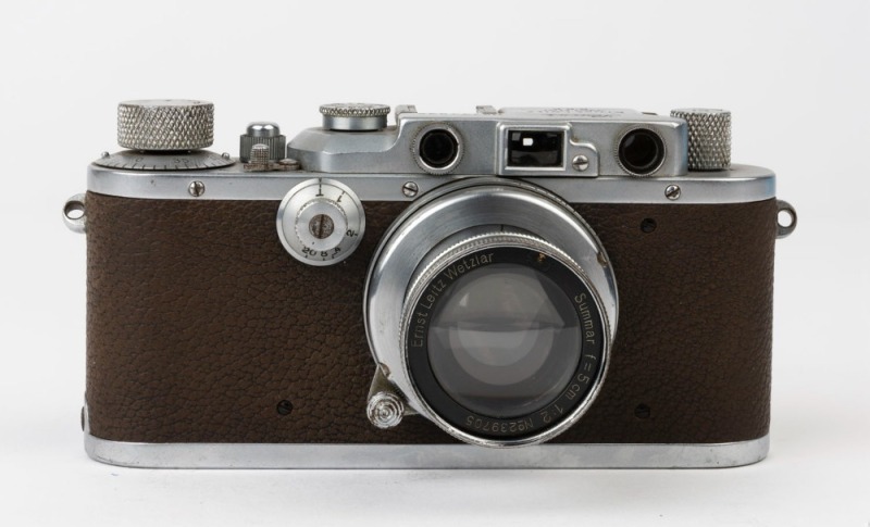 LEITZ: Leica Model IIIa Chrome D.R.P. 4th Line [#177834], 1935, with ...