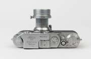 LEITZ: Leica Model IIc [#447813], 1948, with Elmar f3.5 50mm lens [#908434] and Elmar 5cm slip-on lens cap - 4