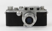 LEITZ: Leica Model IIIc [#466604], 1949, with Elmar f3.5 50mm lens [#672511] - 2