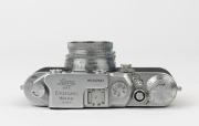 LEITZ: Leica Model IIIc [#492807] 1949, with "shark skin" leatherette body covering and Summitar f2 50mm lens {#680765} - 4