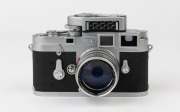 LEITZ: Leica Model M3 Double Stroke Advance [#884327], 1957, with Summarit f1.5 50mm [#1527844] lens and Leica Meter MC [#36467] - 2