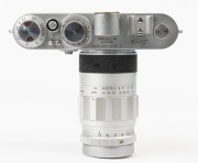 LEITZ: Leica Model If Red Dial [#760980], 1955, with Elmarit f2.8 90mm SM lens [#1683342] and Leitz SBOOI viewfinder - 3