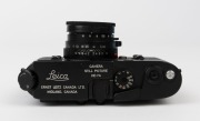 LEITZ Canada: Leica Model KE-7A Still Picture Black [#1294914], 1972, with Elcan f2 50mm lens [#276-0480]. The Leica KE-7A was manufactured in Canada for US Army in the 1970s and this M4 special model can withstand temperatures down to -20 degrees with du - 4
