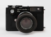 LEITZ Minolta: Leica Model CL Minolta [#1033684], 1973, with Elmar-C f4 90mm lens [#2578048] and Leitz 12517 rubber hood&nbsp; - 2