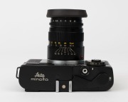 LEITZ Minolta: Leica Model CL Minolta [#1033684], 1973, with Elmar-C f4 90mm lens [#2578048] and Leitz 12517 rubber hood&nbsp; - 4