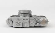 LEITZ: Leica Model IIIg Chrome DIN ASA [#969969], 1959, with Elmar f2.8 50mm lens [#1634721] with original Leica lens box.&nbsp; - 4