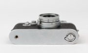 LEITZ: Leica Model IIIg Chrome DIN ASA [#969969], 1959, with Elmar f2.8 50mm lens [#1634721] with original Leica lens box.&nbsp; - 5