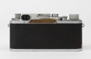 LEITZ: Leica Model IIIc Luftwaffe Eigentum [#381458] with Fl. No. 38079 on top plate, Luftwaffe insignia on rear of top plate has been removed. Aluminium body cap present. - 3