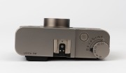 LEITZ: Leica Model CM 35mm point-and-shoot camera, 2004, [#2952002] with fixed Summarit f2.4 40mm lens and Leica brown leather carry case with strap. - 4