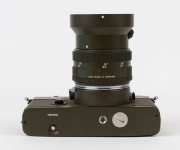 LEITZ Portugal: Leica R3 Electronic Safari [#1469842], 1978, fitted with Summilux-R f4 50mm lens [#2806895]. Together with a Leitz 12508 lens hood and an additional Elmarit-R f2.8 28mm lens [#2876165] with rear cap and hood. Original Leitz certificate for - 5
