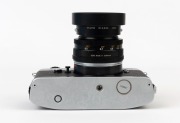 LEITZ: Leica Model Leicaflex SL Chrome [#1343368], 1973, with Summircron-R f2 50mm lens [#25227657], a Leitz 12564 lens hood and a Leitz 14160 lens ring - 5