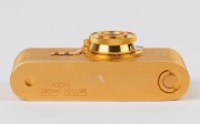 LEITZ: Leica Model I 24 Carat Gold Plated Miniature Replica [#1010], 1993, with original box and Certificate of Authenticity. - 3