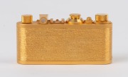 LEITZ: Leica Model I 24 Carat Gold Plated Miniature Replica [#1010], 1993, with original box and Certificate of Authenticity. - 5