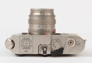 LEITZ: Leica M6 Limited Edition [#1757922], platinum and reptile skin, 1989, with engraved top plate commemorating the 150th anniversary of photography and the 75th anniversary of Leica, A122 of 1250. Fitted with Summilux-M f4 50mm lens [#3482400] and in - 5