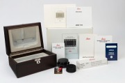 LEITZ: Leica M6 Limited Edition [#1757922], platinum and reptile skin, 1989, with engraved top plate commemorating the 150th anniversary of photography and the 75th anniversary of Leica, A122 of 1250. Fitted with Summilux-M f4 50mm lens [#3482400] and in - 8