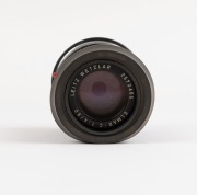LEITZ: Elmar-C f4 90mm bayonet mount lens [#2572466], 1973, 11540, with plastic back cap and Leitz&nbsp;12517 rubber hood - 3