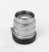 LEITZ: Summarit&nbsp;(Wetzlar) 50mm f1.5 lens [#1528303] (scale in feet), SOOIA-M, with plastic rear cap