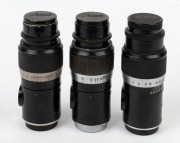 LEITZ: Elmar&nbsp;135mm f4.5 lens [engraved number #531] with range finder coupling, front and rear metal caps present - 2