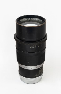 LEITZ: Telyt 200mm f4.5 lens {1072850], 1953, OTPLO; (scale in feet), with rear metal cap