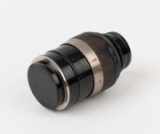 LEITZ: Elmar&nbsp;90mm f4 "ELANG Fat" lens [#96953] (scale in metres), with front and rear metal caps - 2