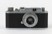 Canon Model J-II camera [#8569] engraved Canon Seiki-Kogaku&nbsp;on top plate, 1945-46, with Serenar&nbsp;50mm f3.5 lens [#8050] and metal cap. - 2