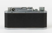 Canon 'Canon Camera Company Ltd' S-II rangefinder camera [#18382], 1947-48, with Serenar 50mm f3.5 lens [#10004]; the bottom plate engraved "Made in Occupied Japan". - 3