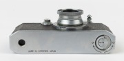 Canon 'Canon Camera Company Ltd' S-II rangefinder camera [#18382], 1947-48, with Serenar 50mm f3.5 lens [#10004]; the bottom plate engraved "Made in Occupied Japan". - 5