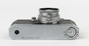 Canon 'Canon Camera Company Ltd' S-II rangefinder camera [#18712], 1947-48, with Serenar 50mm f2 lens [#20382] with metal cap; the bottom plate engraved "Made in Occupied Japan". - 5