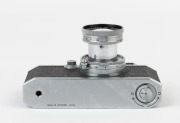 Canon 'Canon Camera Company Ltd' S-II rangefinder camera [#22841], 1947-48, with Serenar 50mm f2 lens [#21545]; the bottom plate engraved "Made in Occupied Japan". With Canon leather ERC with straps. - 4