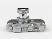 Canon 'Canon Camera Company Ltd' S-II rangefinder camera [#22841], 1947-48, with Serenar 50mm f2 lens [#21545]; the bottom plate engraved "Made in Occupied Japan". With Canon leather ERC with straps. - 5