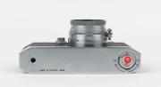 Canon 'Canon Camera Company Ltd' S-II rangefinder camera [#22991], 1947-48, with Serenar 50mm f1.9 lens [#22477]; the bottom plate engraved "Made in Occupied Japan". With Canon leather ERC with straps. - 4