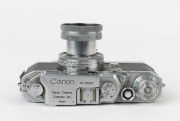 Canon Model IVSB&nbsp;camera [#78887], 1952, with Serenar 50mm f1.9 lens [#31744] and a Canon Rapid Winder [#13685]. - 4