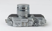 Canon Model&nbsp;&nbsp;IIIA&nbsp;rangefinder camera, 1951-53 [#86309], with Canon f1.8 50mm lens [#90225] with metal lens cap. - 4