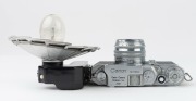 Canon rangefinder camera IVSB2, 1954-56 [#176324] with Canon f1.5 50mm lens and Canon flash unit Model III. - 4