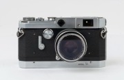 Canon rangefinder camera Model VT, 1956 [#500114] with Canon f2.8 50mm lens [#35490] and Canon Skylight 1x filter. - 2