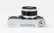 Canon rangefinder camera Model VT deluxe, 1957 [#549611] with Canon 50mm f1.2 lens [#25379] and Canon lens hood. - 5