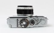 Canon rangefinder camera Model P, 1959 [#742989] with Canon 50mm f1.2 lens [#36103], and matching Canon exposure meter. - 4