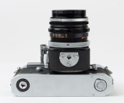 Canon Model 7 rangefinder camera, 1961 [#823411], with Canon FL 50mm f1.8 lens [#124449] fitted to a Canon Mirror Box 2 close-up attachment. - 5