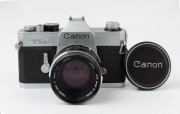 Canon TLb model SLR camera, 1974 [#190958] with Canon FL 50mm f1.4 lens [#260954]. - 2