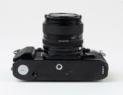 Canon A-1 SLR camera,1979 [#1952746] with Canon FD 50mm f1.4 lens [#3466358] and commemorative lens cap "OFFICIAL CAMERA OF THE FOOTBALL WORLD CUP 1982". - 6