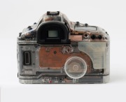 Canon EOS Transparent body camera with interchangeable Canon Zoom EF 28-80mm f3.5 - 5.6 lens. - 5