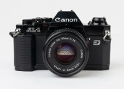 Canon AL-1 QF SLR camera, 1982 [#1281295] with Canon FD 50mm f1.8 lens [#8025338]. - 2