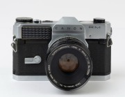 Canon RM SLR camera, 1962 [#117760] with Super-Canomatic R 50mm f1.8 lens [#72284]. - 2