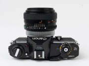 Canon EF SLR camera, 1973 [#295211] with Canon FD 55mm f1.2 S.S.C. lens [#73931]. - 4