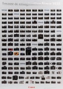 Canon point-of-sale advertising poster "Image & Imagination Since 1935", circa 1997; block mounted 84 x 59cm. - 2