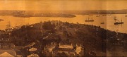 CHARLES BAYLISS (1850 - 1897), Six albumen paper panels from Bayliss' 11-panel panorama taken from the tower of the Sydney International Exhibition Building (Garden Palace) while it was still under construction in either 1878 or 1879 (the building burnt d - 4