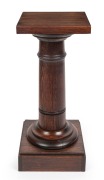 An Australian turned Tasmanian oak pedestal, 19th century, ​72cm high, 30cm wide, 30cm deep